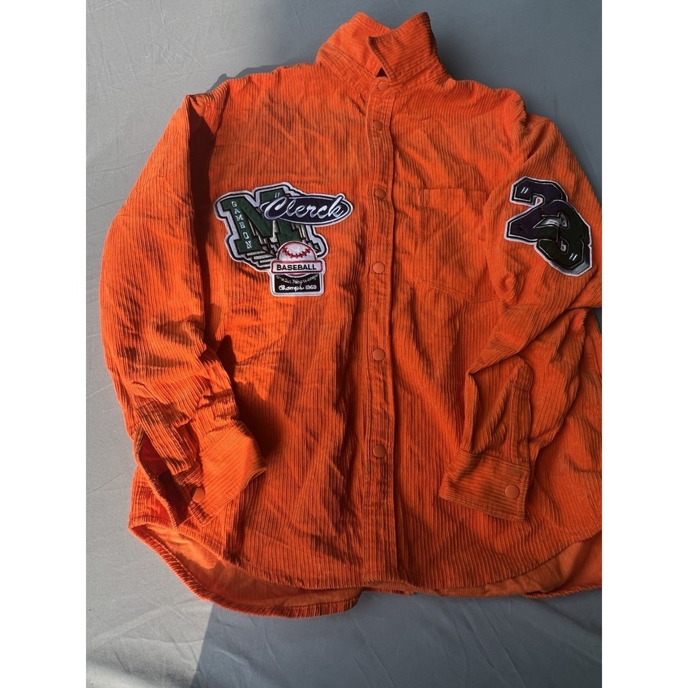 H&M‎ Clerck Baseball Jacket Orange size Medium